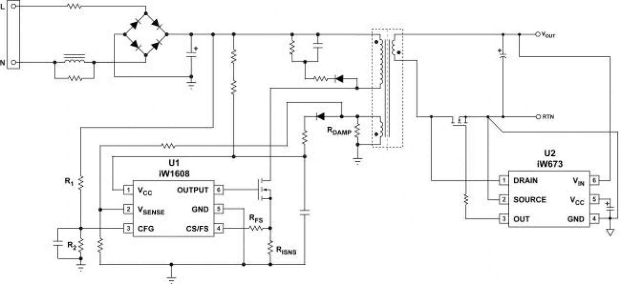 iW1608 Typical Applications Diagram