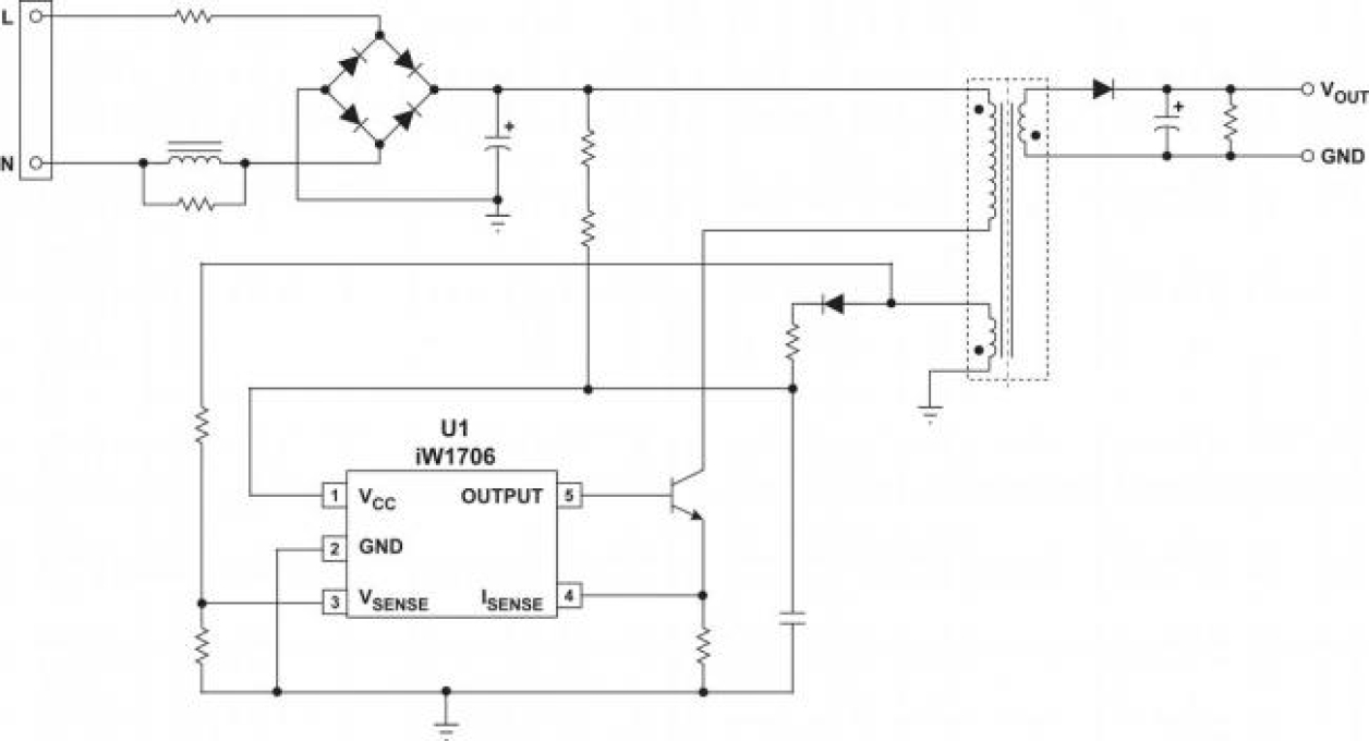 iW1706 Typical Applications Diagram