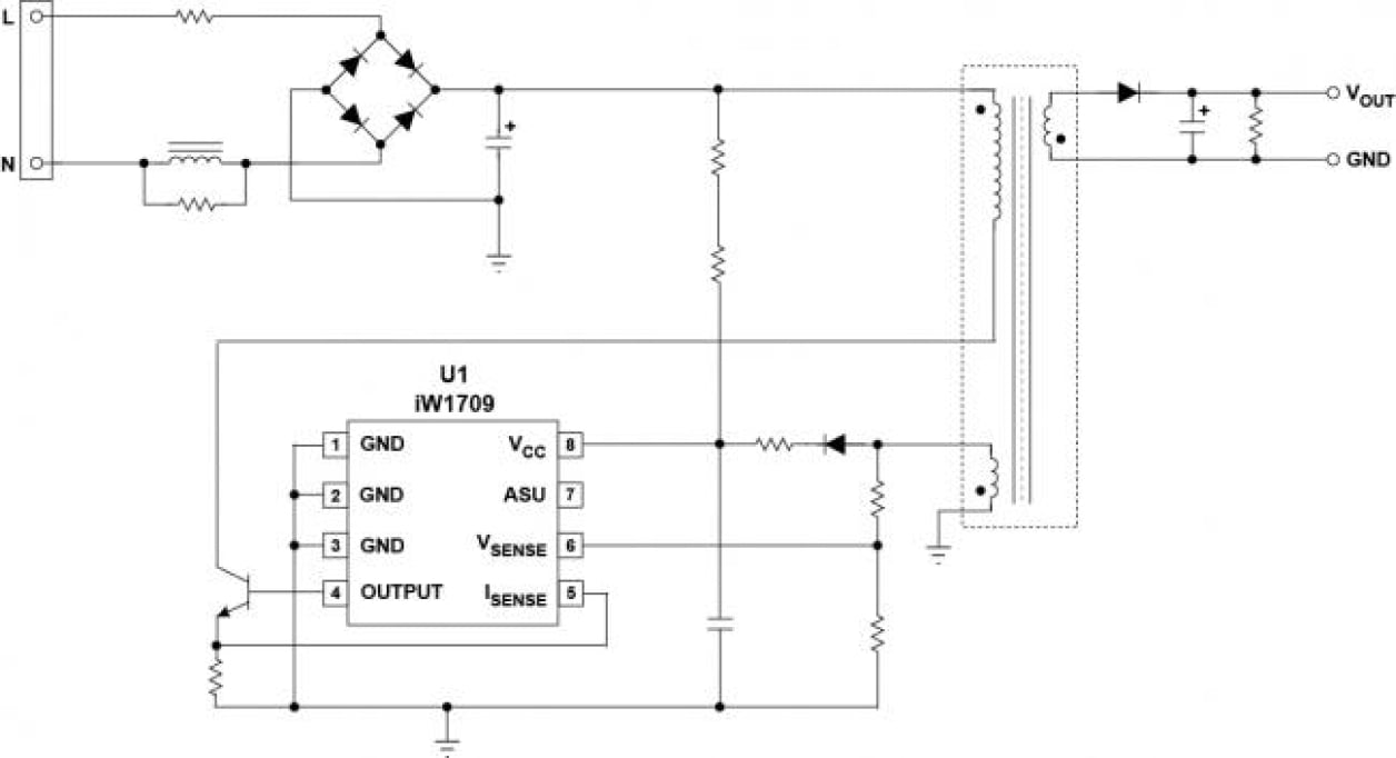 iW1709 Typical Applications Diagram