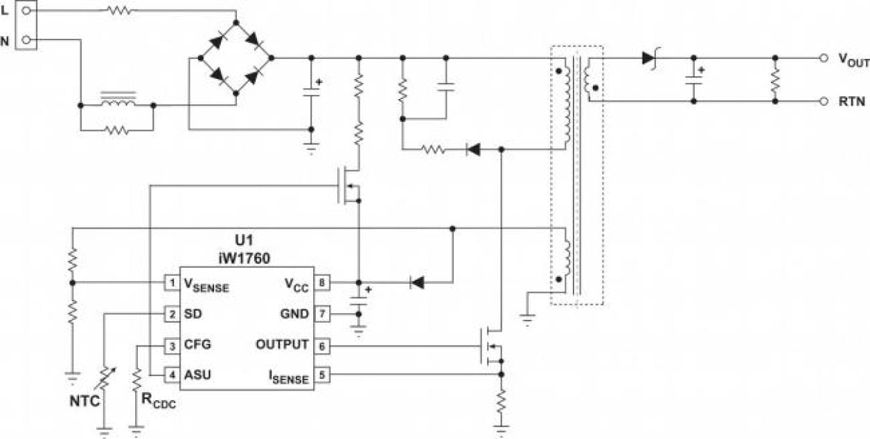iW1760 Typical Applications Diagram