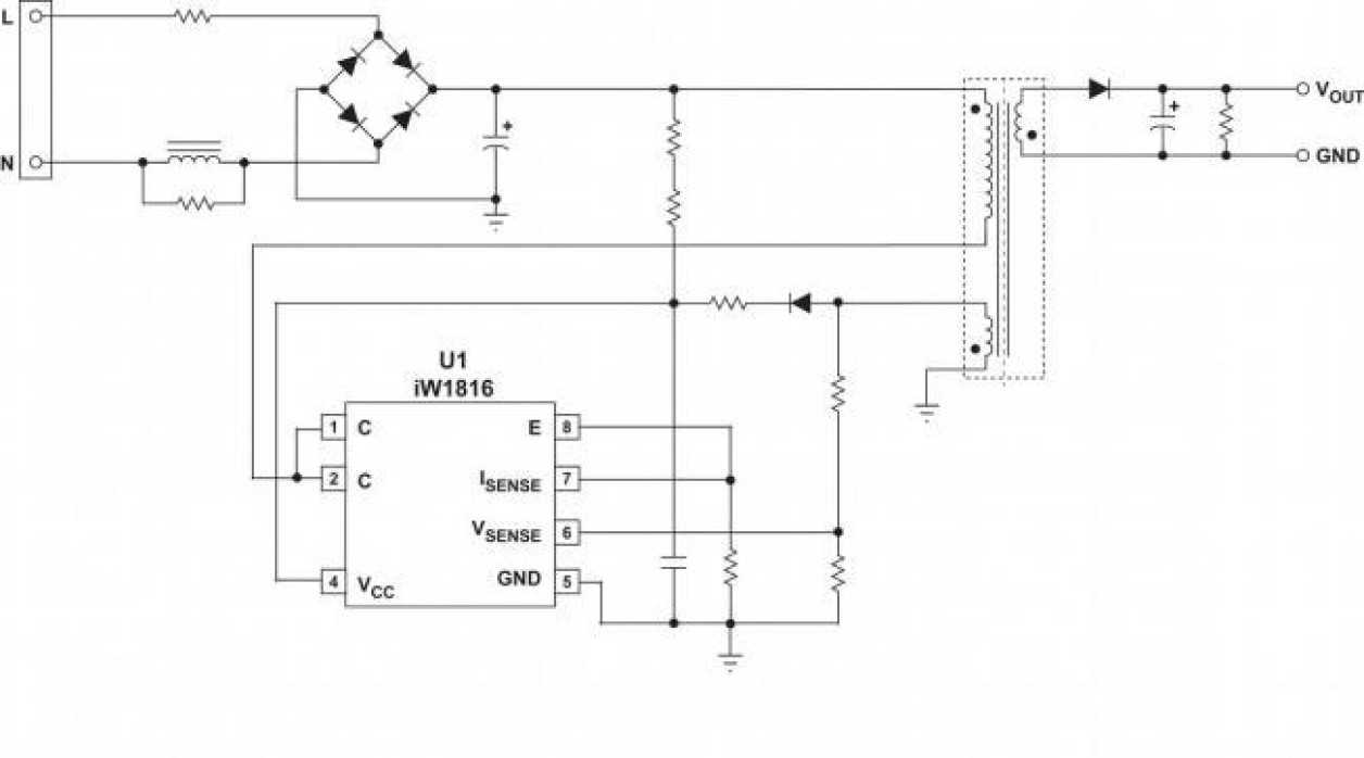 iW1816 Typical Applications Diagram 