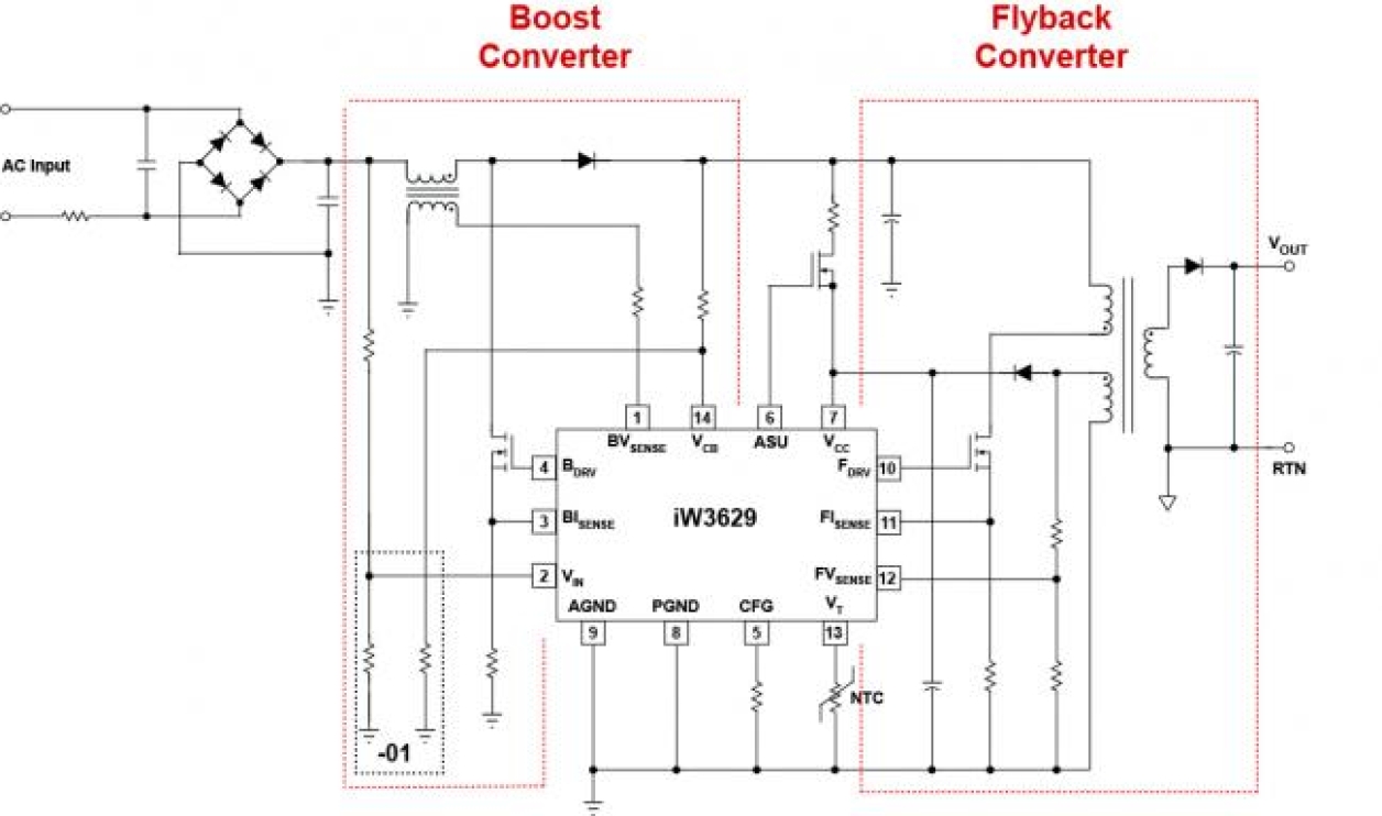 iW3629 Typical Applications Diagram