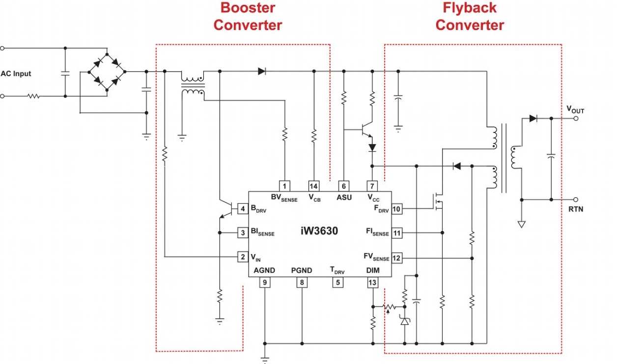 iW3630 Typical Applications Diagram