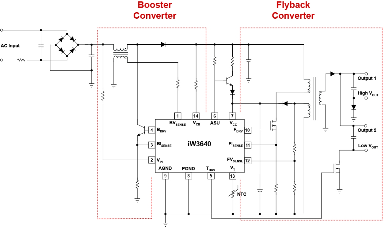 iW3640 Typical Applications Diagram