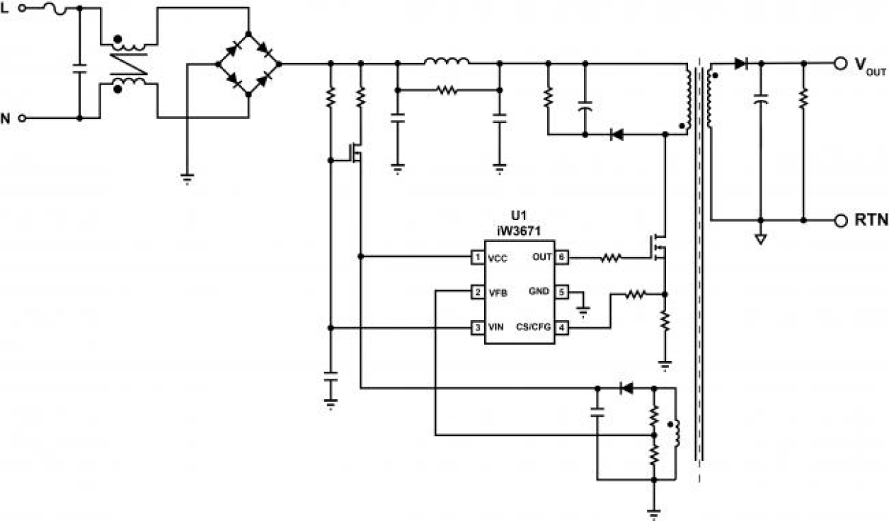 iW3671 Typical Applications Diagram