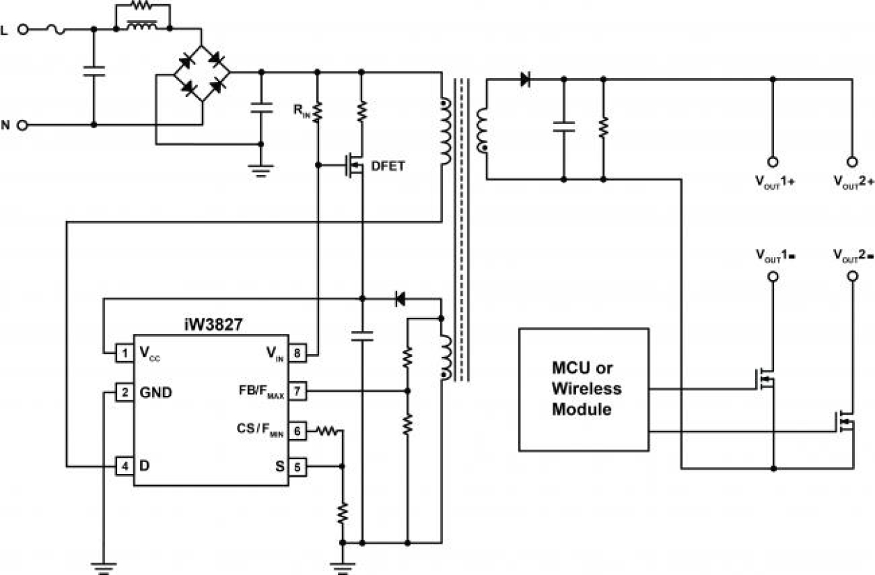 iW3827 Typical Applications Diagram
