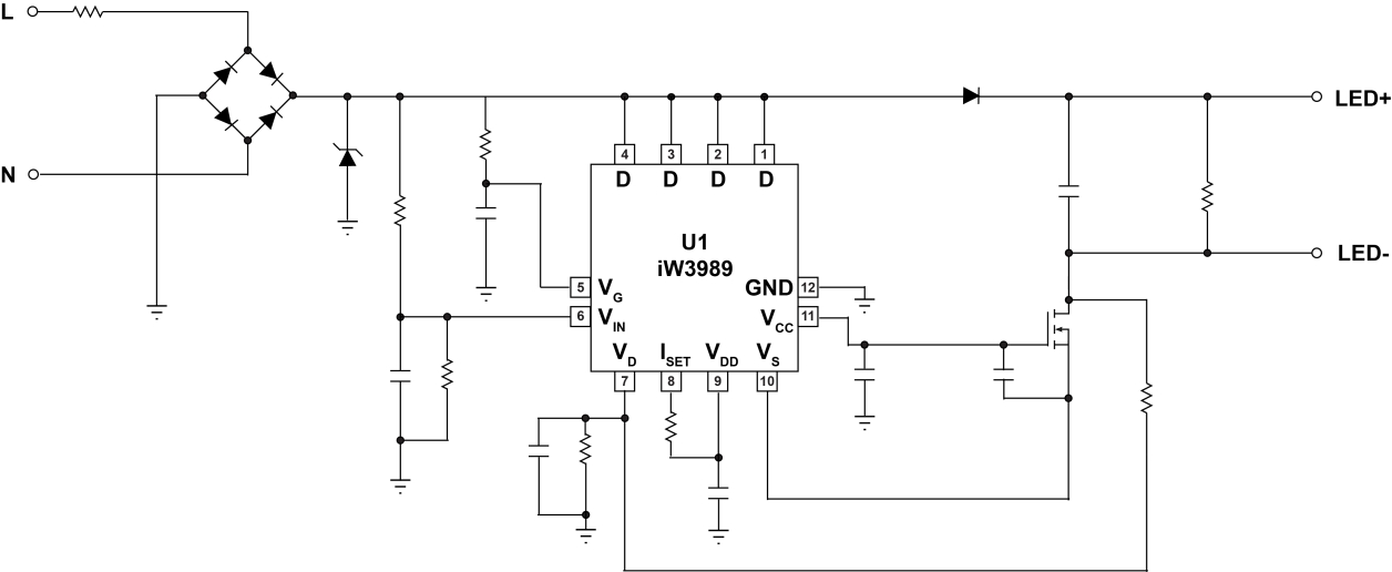 iW3989 Typical Applications Diagram
