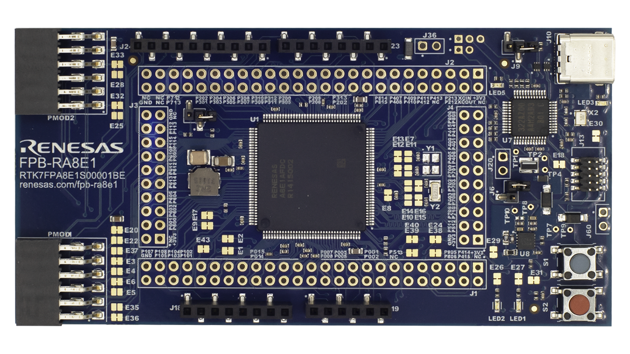 FPB-RA8E1 Fast Prototyping Board - Top