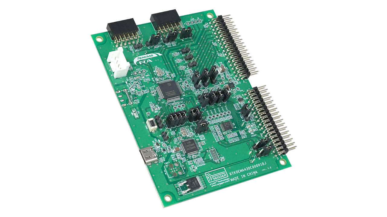 MCB-RA4T1 Development Board - Angle