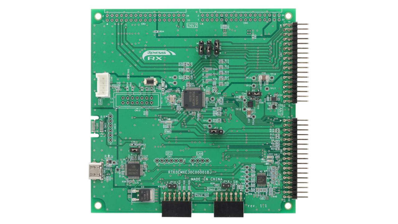 MCB-RX26T-TYPE-C Development Board - Top