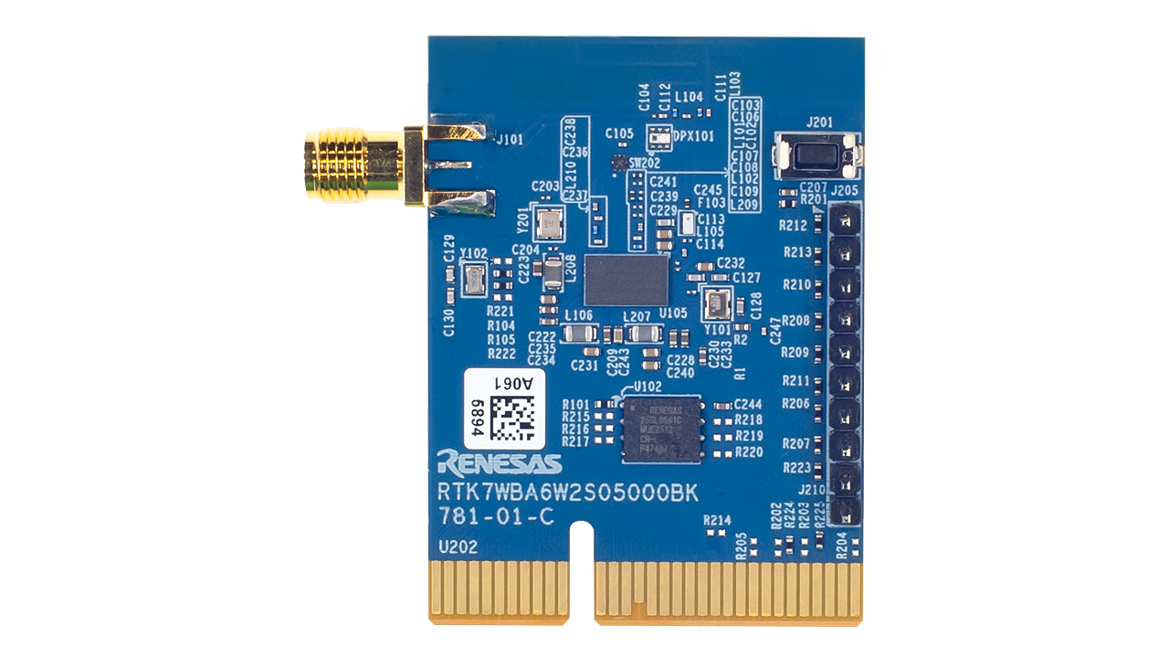 EK-RA6W2 评估套件 - 顶视图