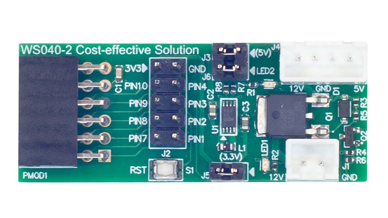 Top view of the WS040 board.