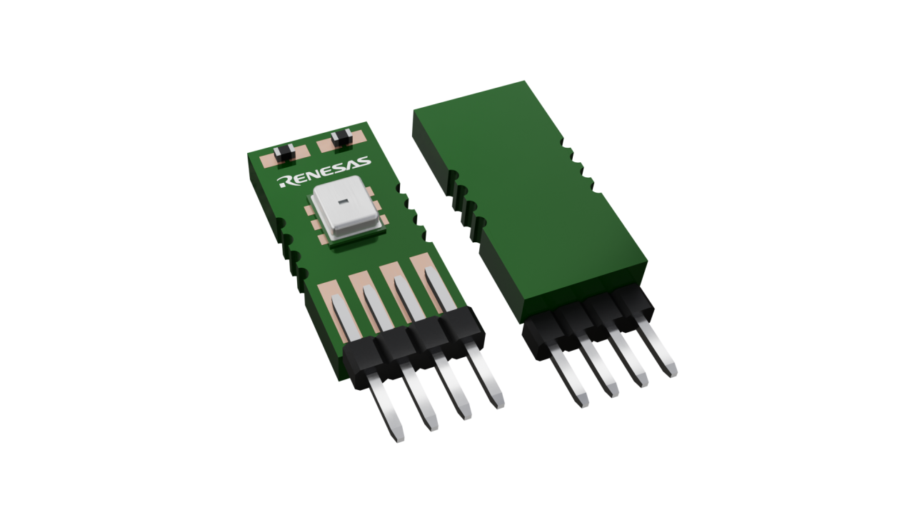 3D illustration featuring top and bottom views of Board IC chip package with 0 lead count.