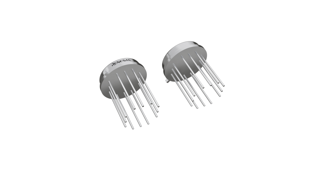 3D illustration featuring top and bottom views of CAN IC chip package with 12 lead count.