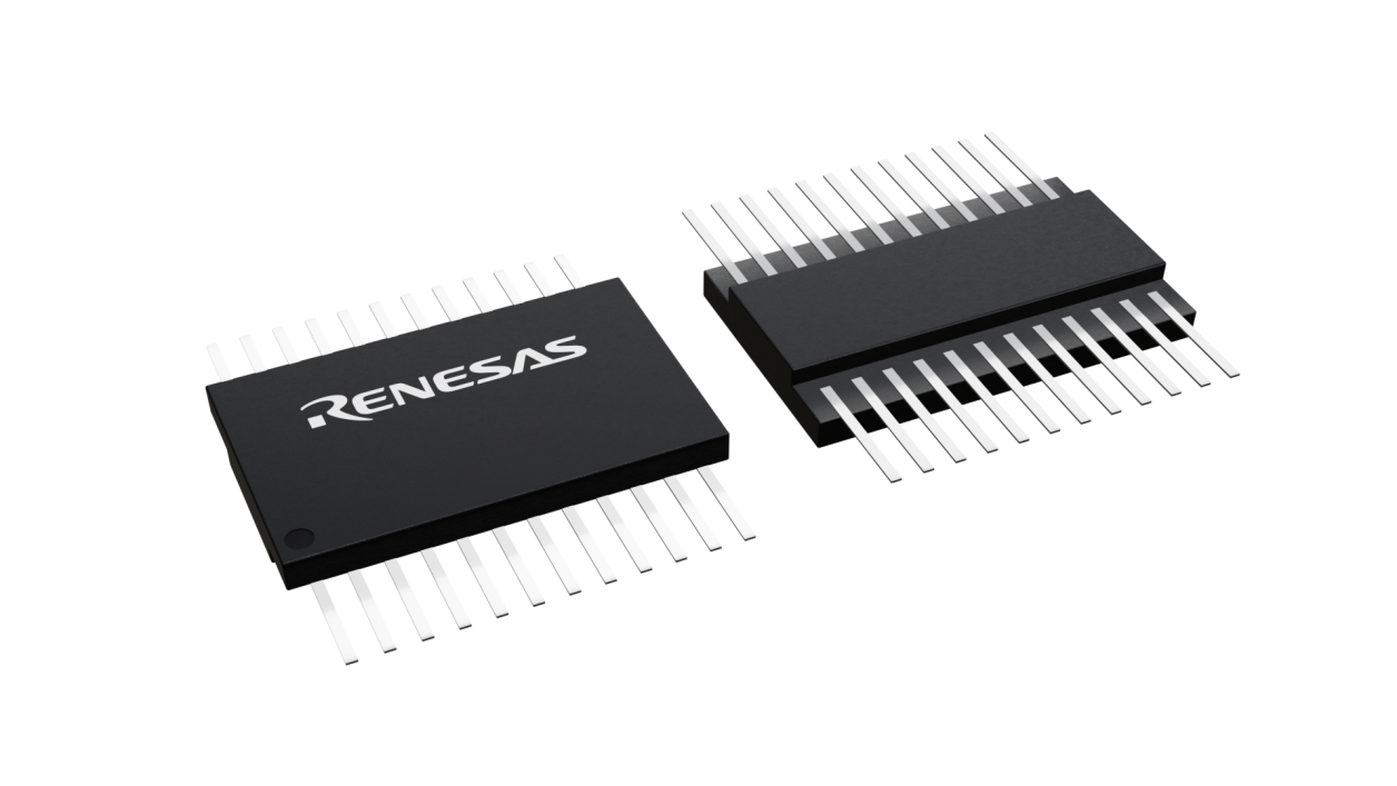 3D illustration featuring top and bottom views of CFP IC chip package with 24 lead count
