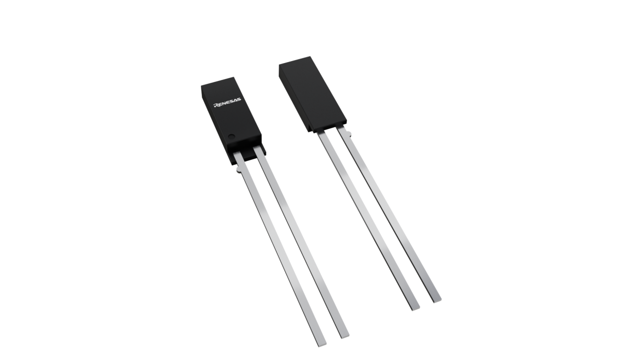 3D illustration featuring top and bottom views of CFP IC chip package with 2 lead count