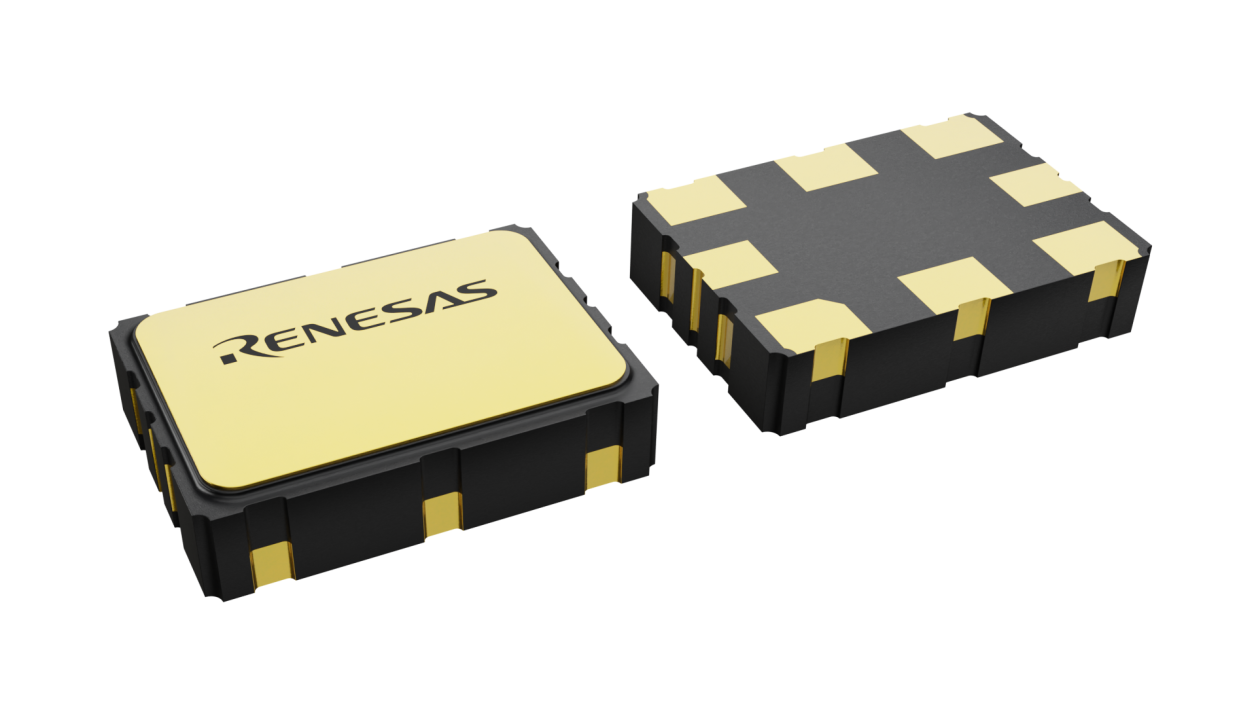 3D illustration featuring top and bottom views of CLCC IC chip package with 8 lead count.