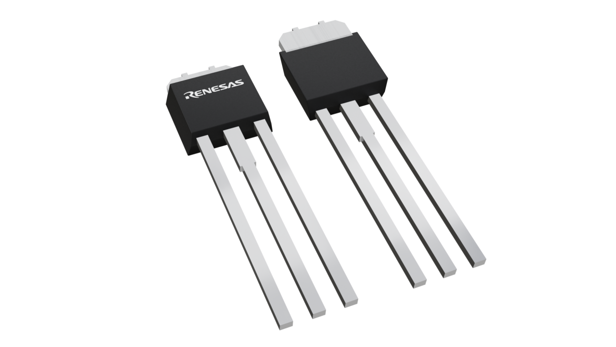 3D illustration featuring top and bottom views of DPAK(L)-(1) IC chip package with 4 lead count