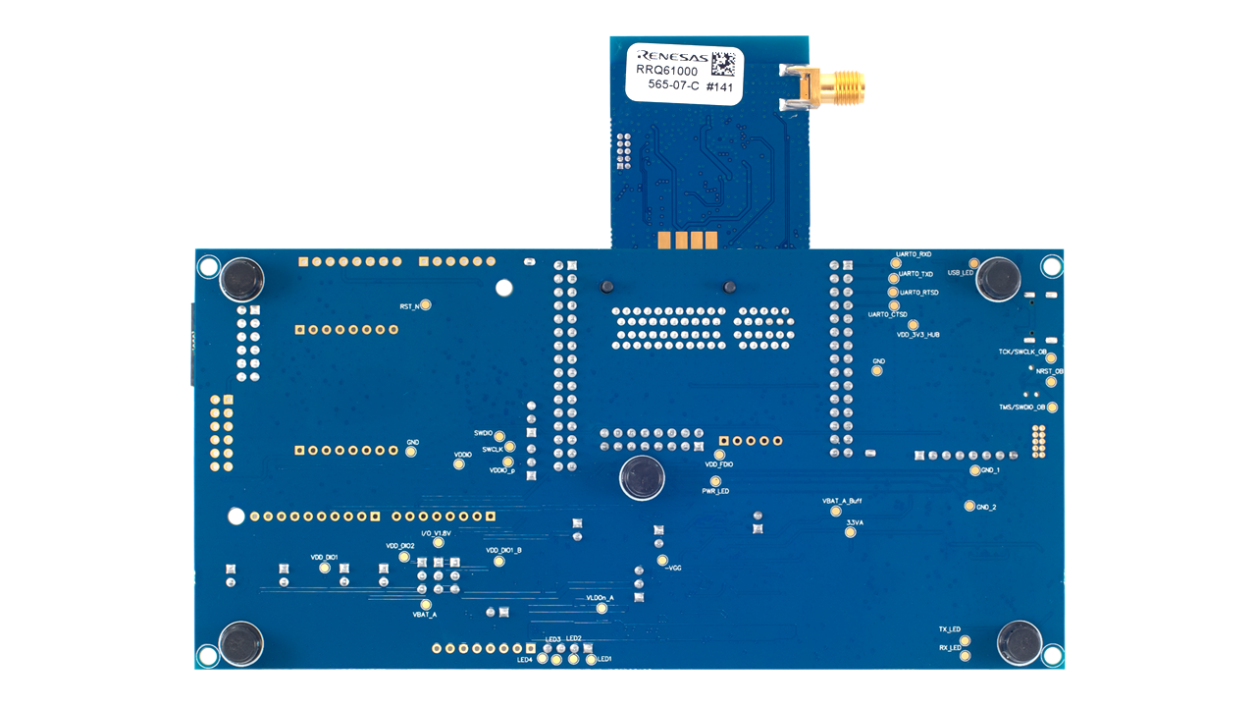 EK-RA6W1 Evaluation Board - Bottom