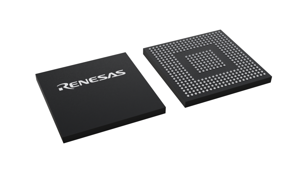3D illustration featuring top and bottom views of FBGA IC chip package with 404 lead count
