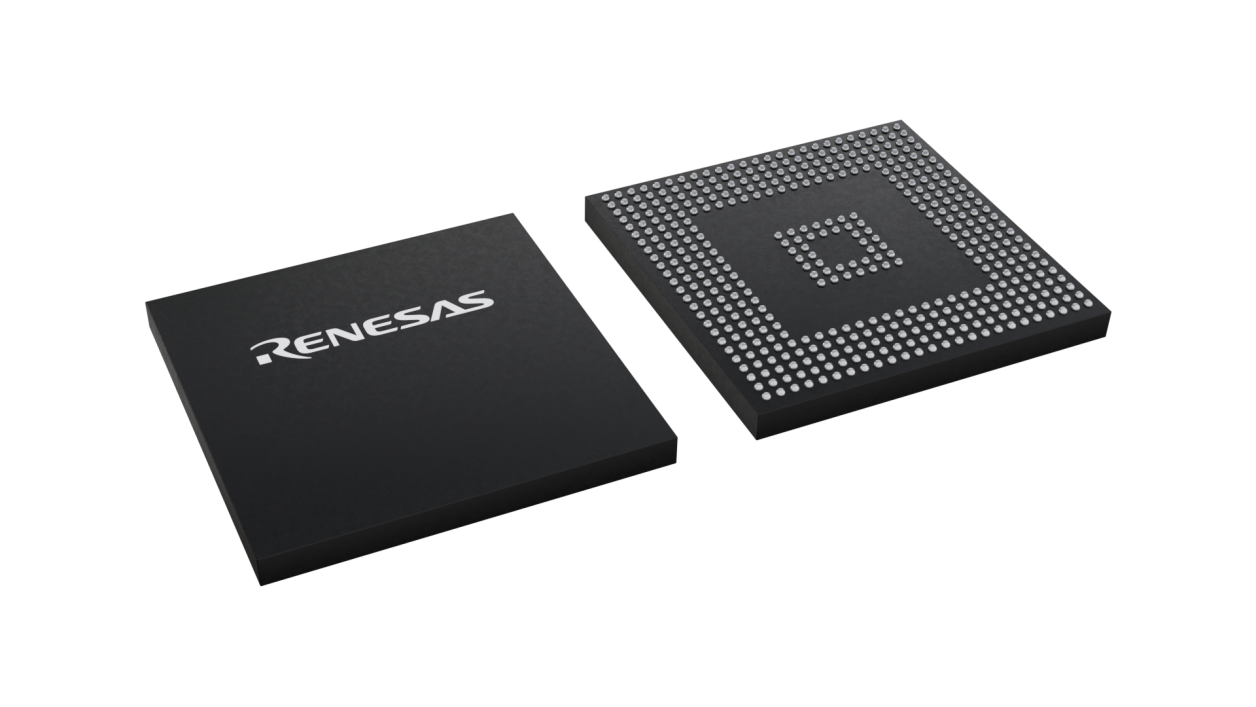 3D illustration featuring top and bottom views of FBGA IC chip package with 440 lead count