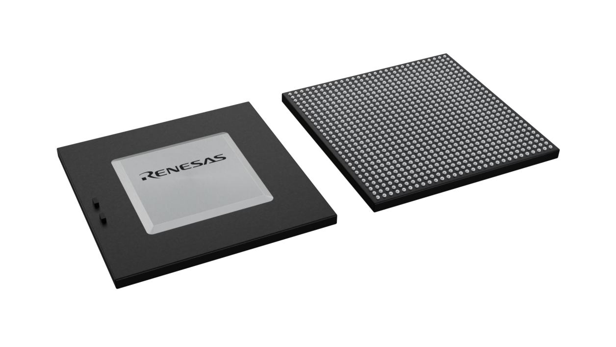 3D illustration featuring top and bottom views of FBGA IC chip package with 841 lead count