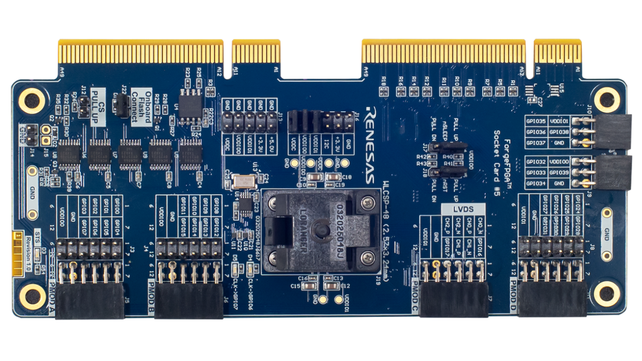 ForgeFPGA™插槽卡#5 - 顶视图