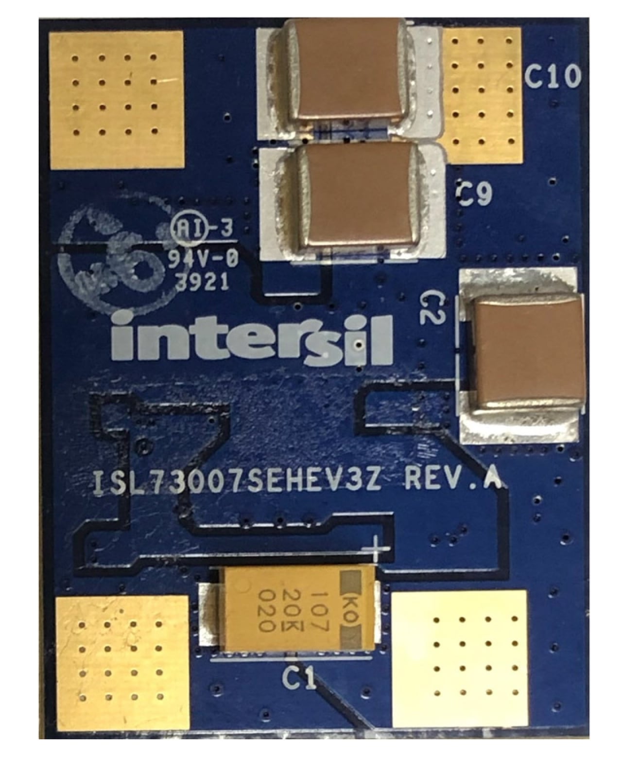 ISL73007SEHEV3Z Radiation Hardened 12VIN to 5V Output Buck Regulator Evaluation Board - Bottom