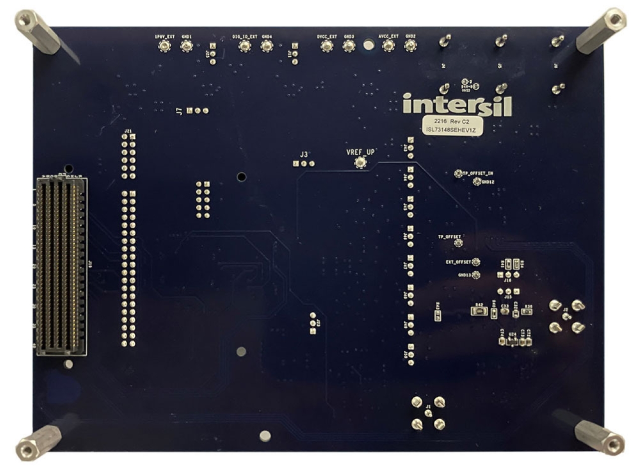 ISL73148SEHEV1Z Radiation Hardened 14-Bit 900kSPS SAR ADC Evaluation Board (5V) - Bottom