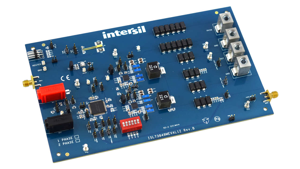 ISL73849MEVAL1Z Rad Tolerant Dual-Phase PWM Controller with PMBus Evaluation Board