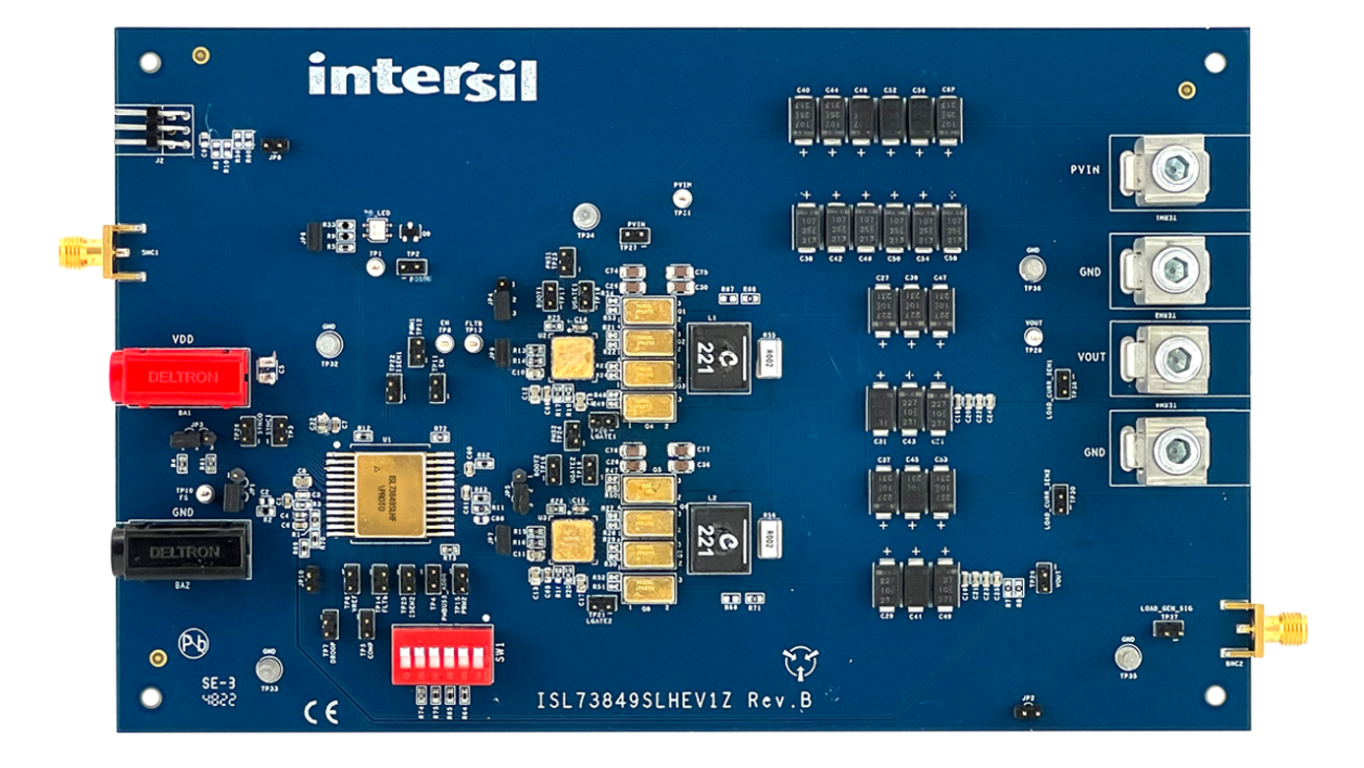 ISL73849SLHEV1Z Evaluation Board - Top