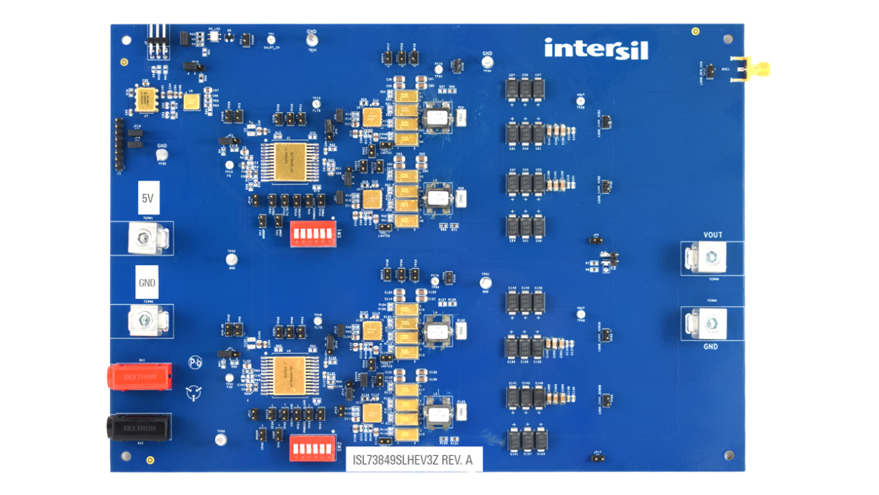 ISL73849SLHEV3Z Evaluation Board - Top