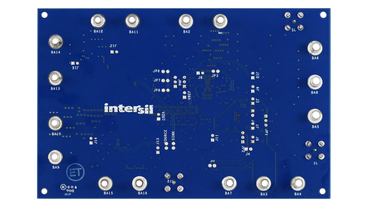 ISL75055MEV1Z Evaluation Board - Bottom