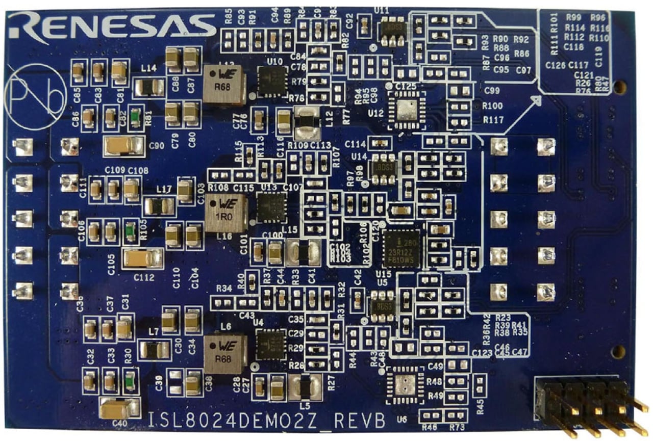 ISL8024DEMO2Z Power Module for AMD RFSoC Applications Demonstration Board - Bottom