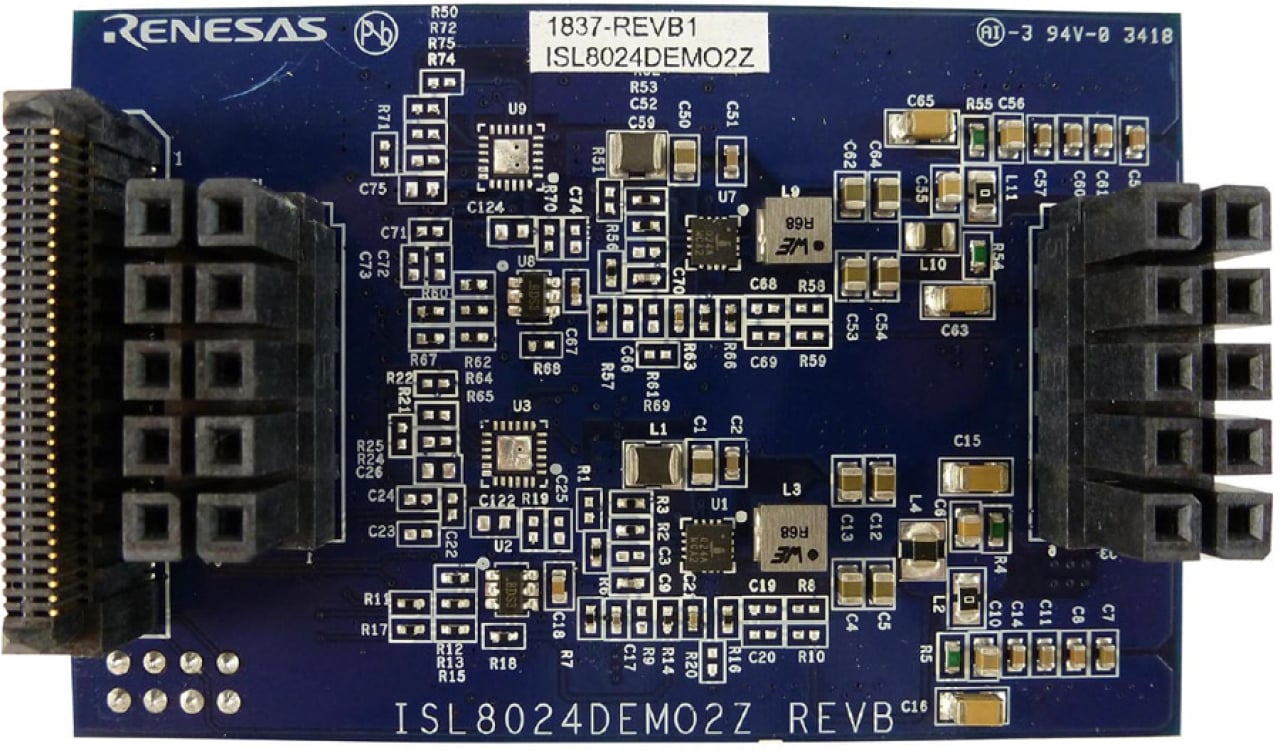 ISL8024DEMO2Z Power Module for AMD RFSoC Applications Demonstration Board - Top