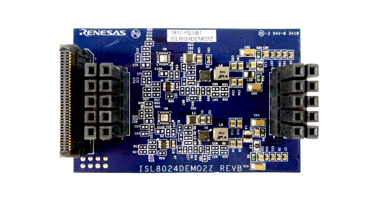 ISL8024DEMO2Z Power Module for AMD RFSoC Applications Demonstration Board - Top