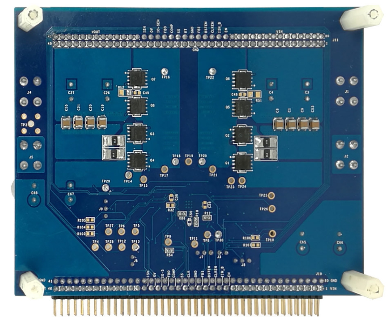 ISL81601DEMO1Z Parallelable 60V Synchronous Buck-Boost Controller Demonstration Board - Bottom