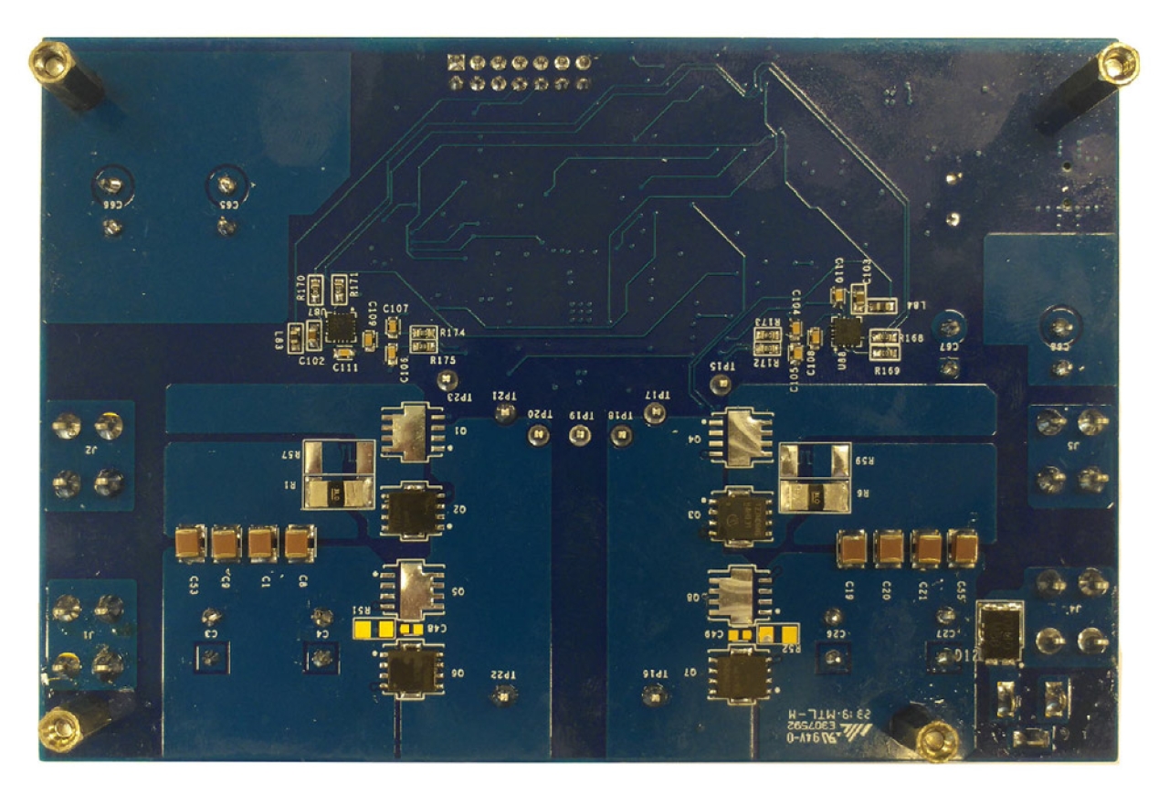 ISL81601DEMO2Z 60V Bidirectional 4-Switch Synchronous Buck-Boost Controller Demonstration Board - Bottom