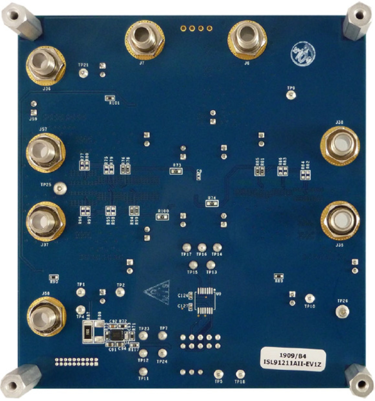 ISL91211AII-EV1Z 3-Output PMIC Evaluation Board - Bottom