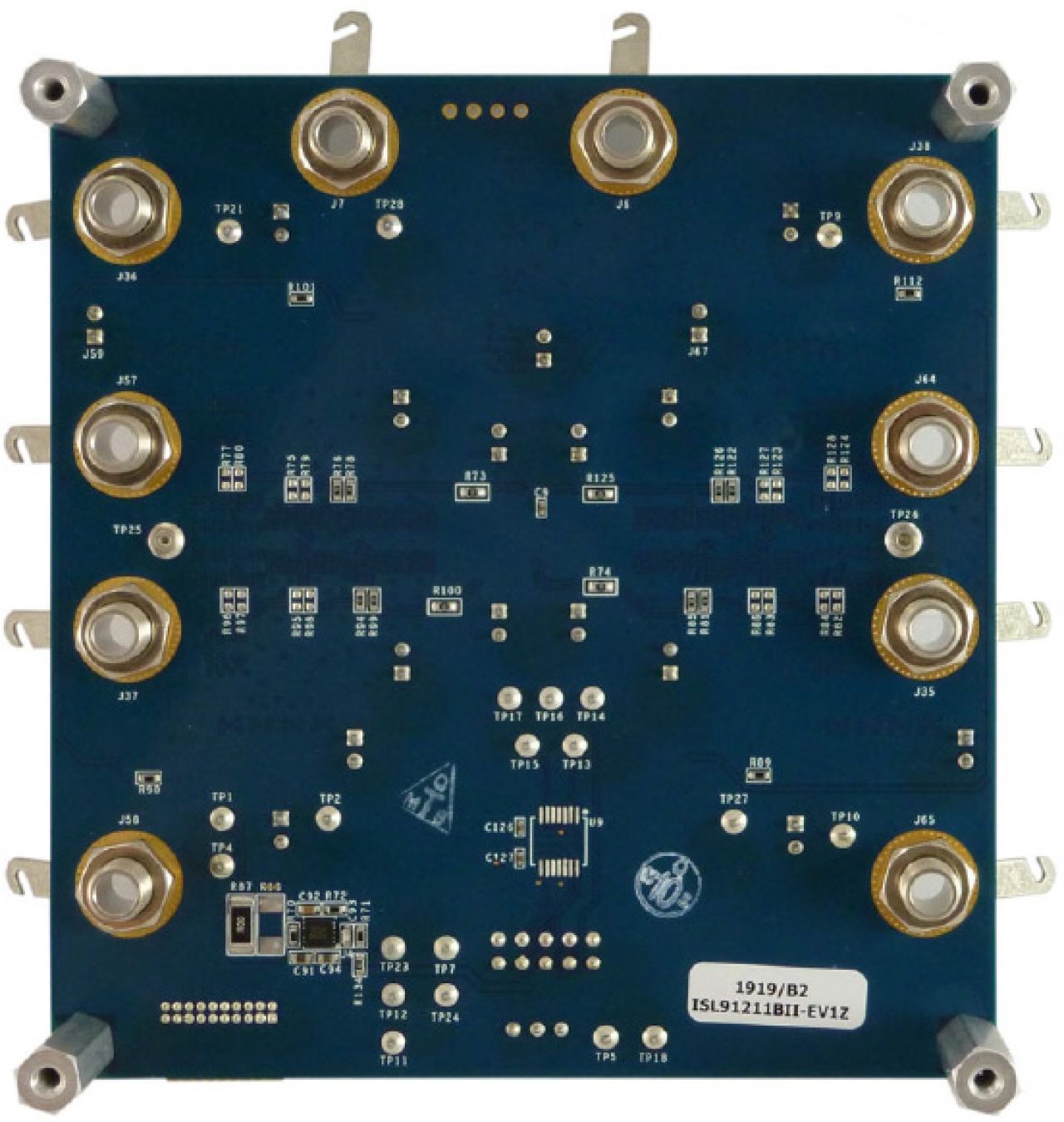 ISL91211BII-EV1Z Multi-Output PMIC Evaluation Board - Bottom