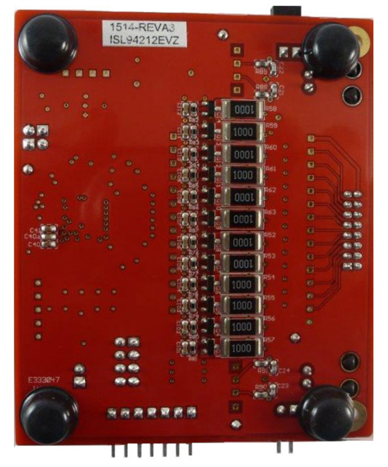 ISL94212 Multi-Cell Li-Ion Battery Manager Evaluation Board - Bottom