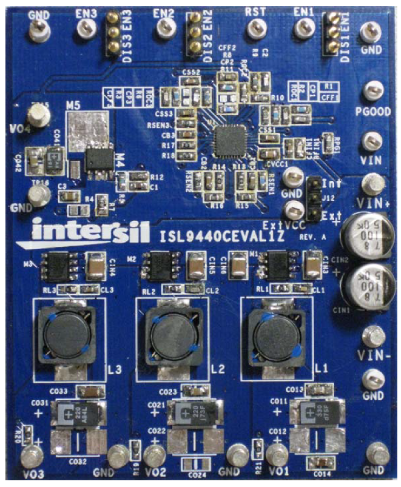 ISL9440CEVAL1Z Step-Down PWM and Single Linear Controller Evaluation Board