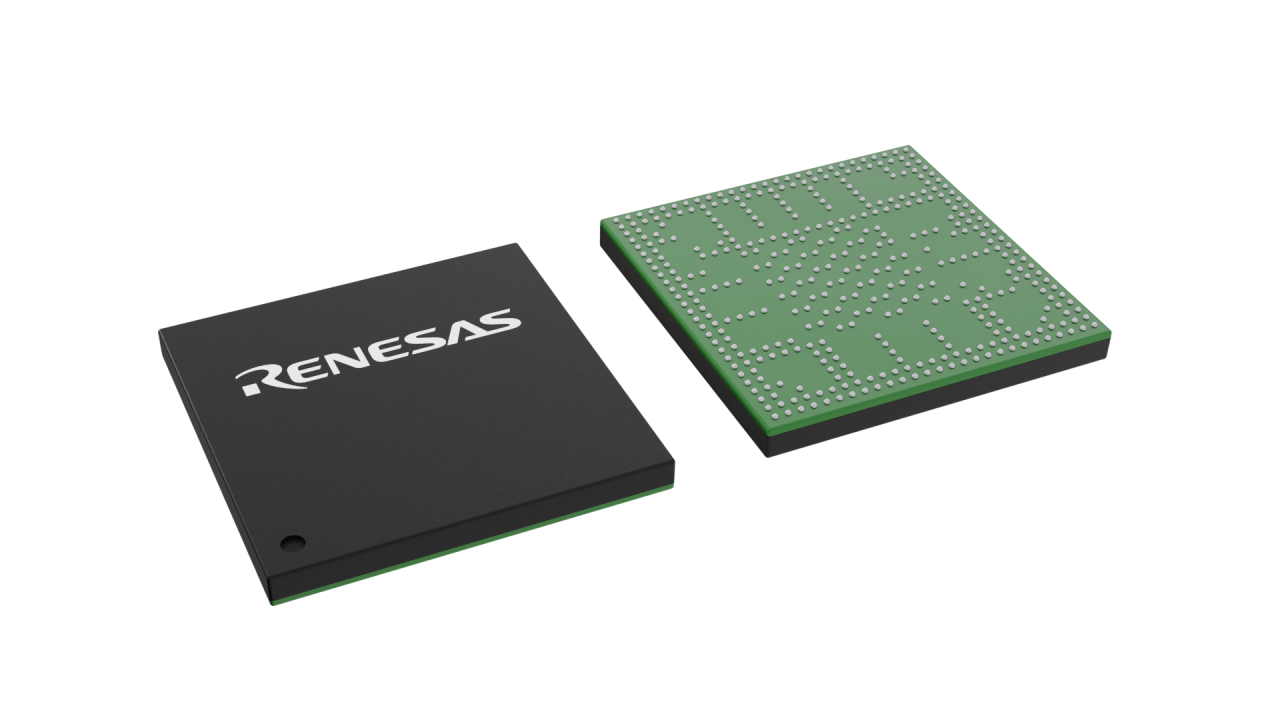 3D illustration featuring top and bottom views of LFBGA IC chip package with 400 lead count.