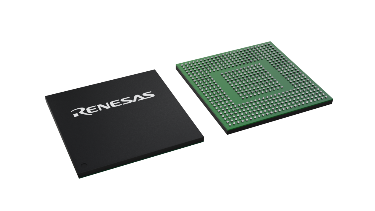 3D illustration featuring top and bottom of LFBGA IC chip package with 551 leads.