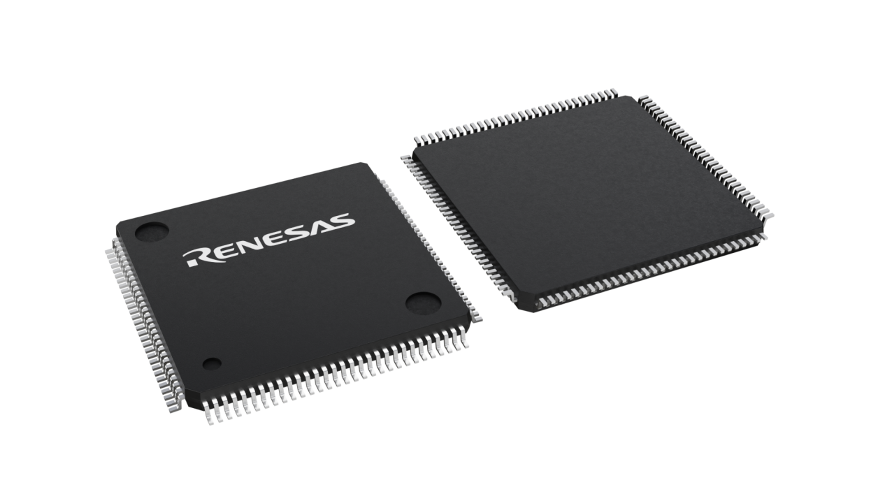 3D illustration featuring top and bottom views of LFQFP chip package with 120 lead count.