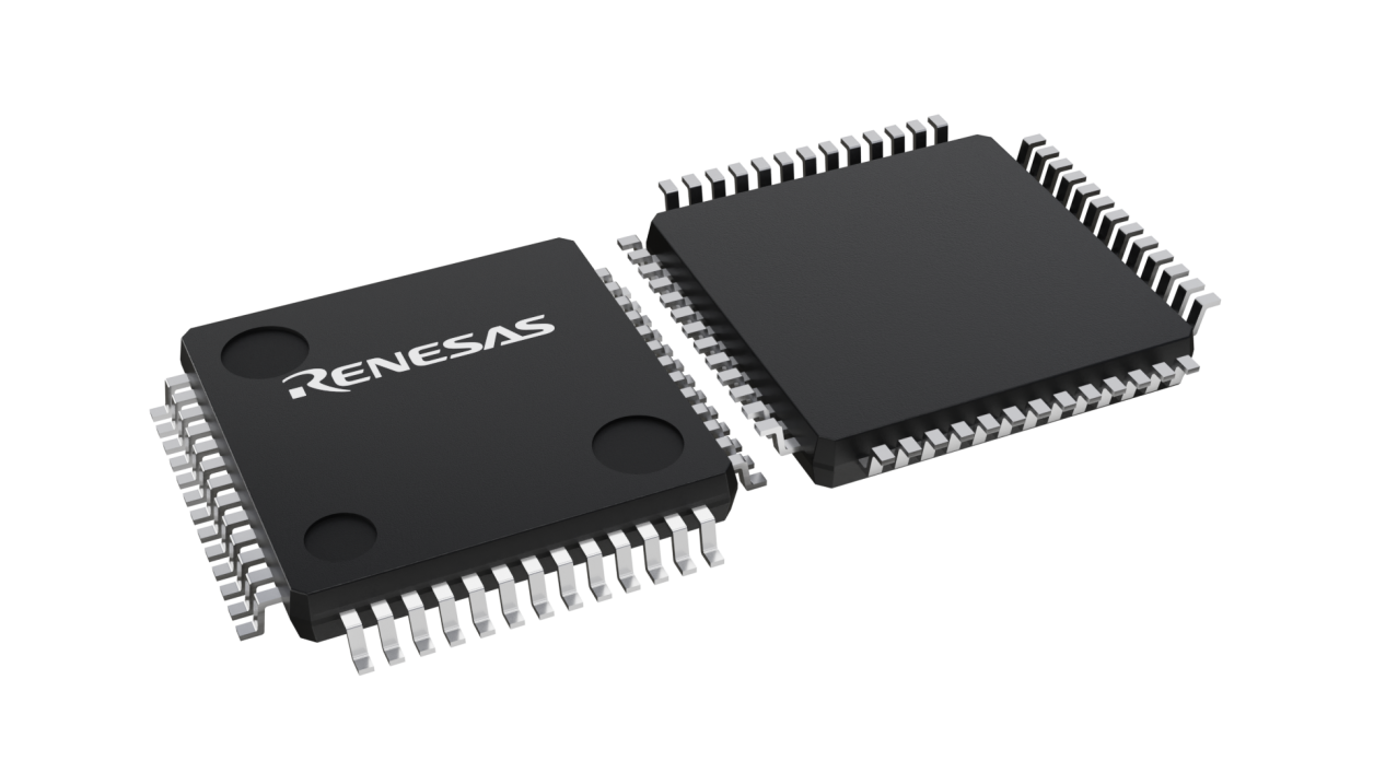3D illustration featuring top and bottom views of LQFP chip package with 51 lead count.