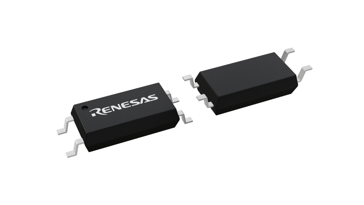 3D illustration featuring top and bottom views of LSOP chip package with 4 lead count.