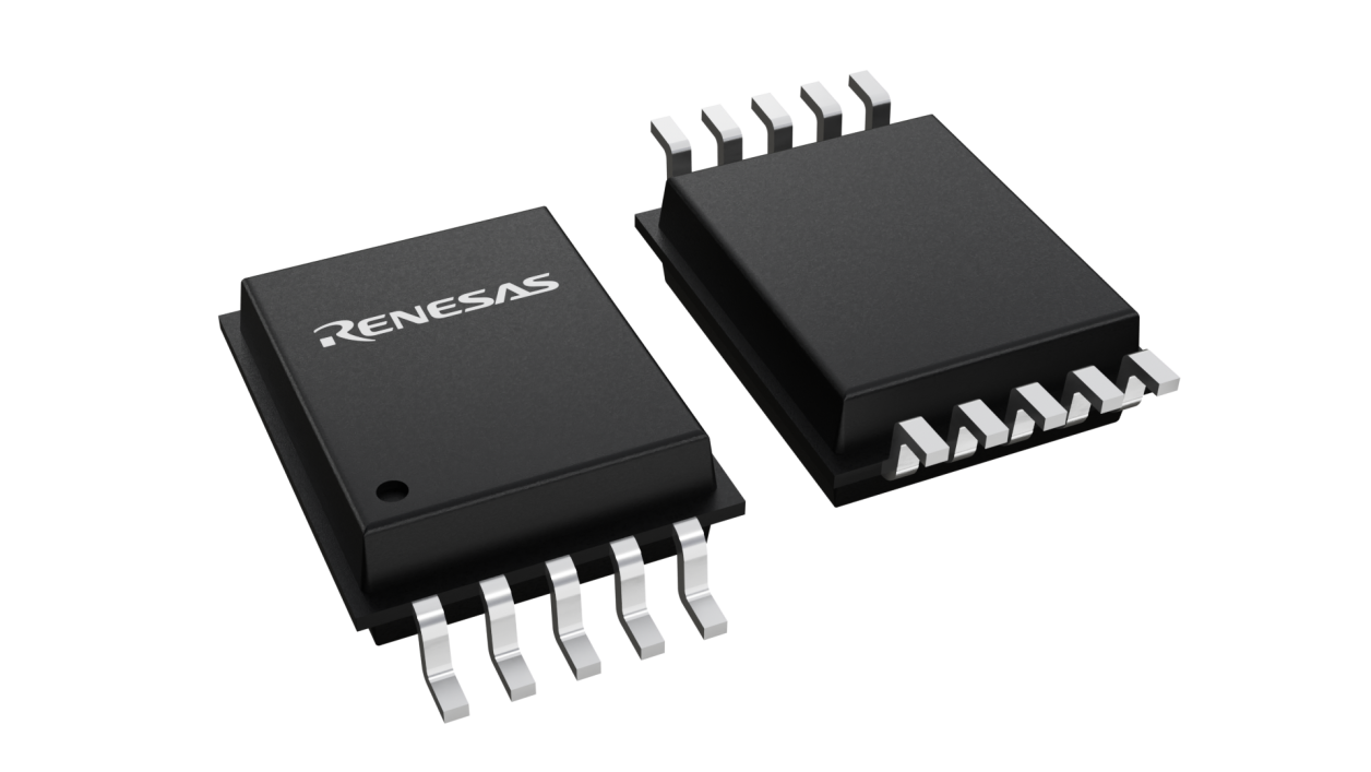 3D illustration featuring top and bottom views of LSSOP chip package with 10 lead count.
