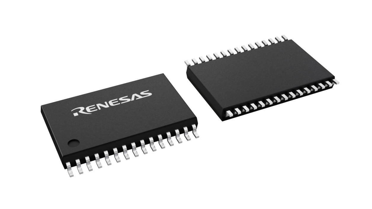3D illustration featuring top and bottom views of LSSOP chip package with 30 lead count.