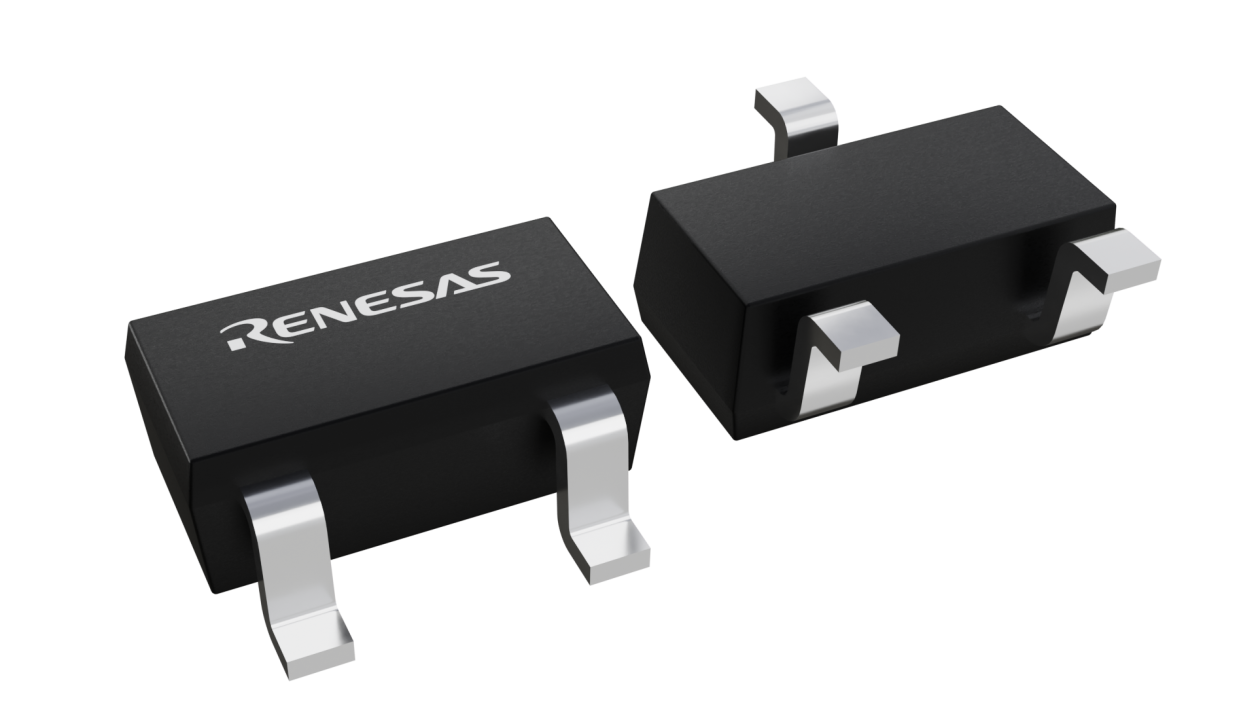 3D illustration featuring top and bottom views of MM chip package with 3 lead count.
